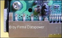 burnt electronic samsung hard disk